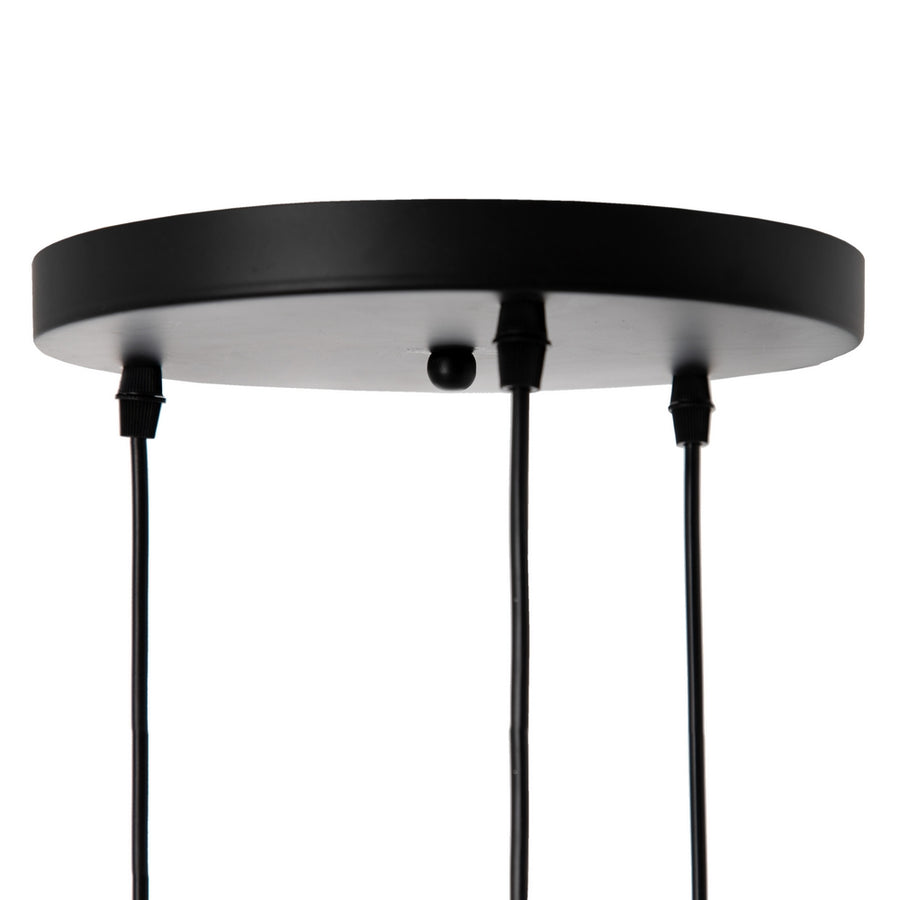 LÁMPARA TECHO NEGRO TEJIDO-METAL 40 X 40 X 140 CM