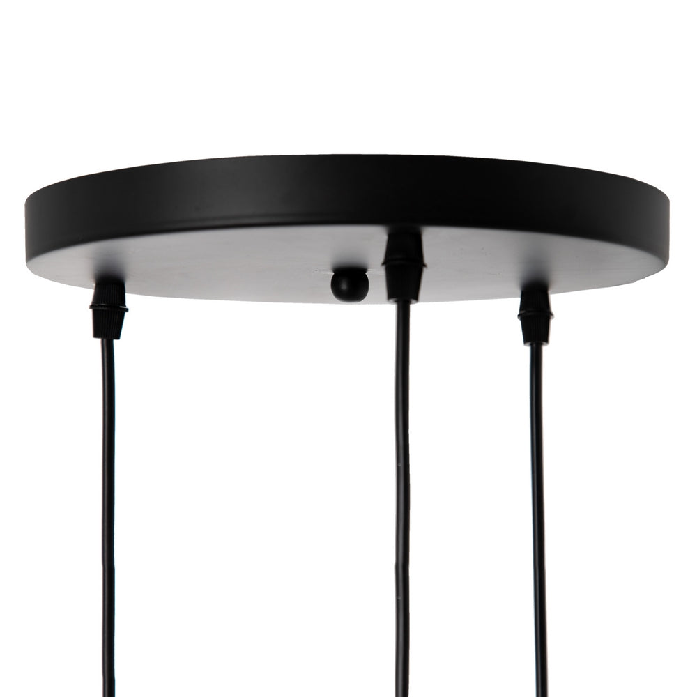 LÁMPARA TECHO NEGRO TEJIDO-METAL 40 X 40 X 140 CM