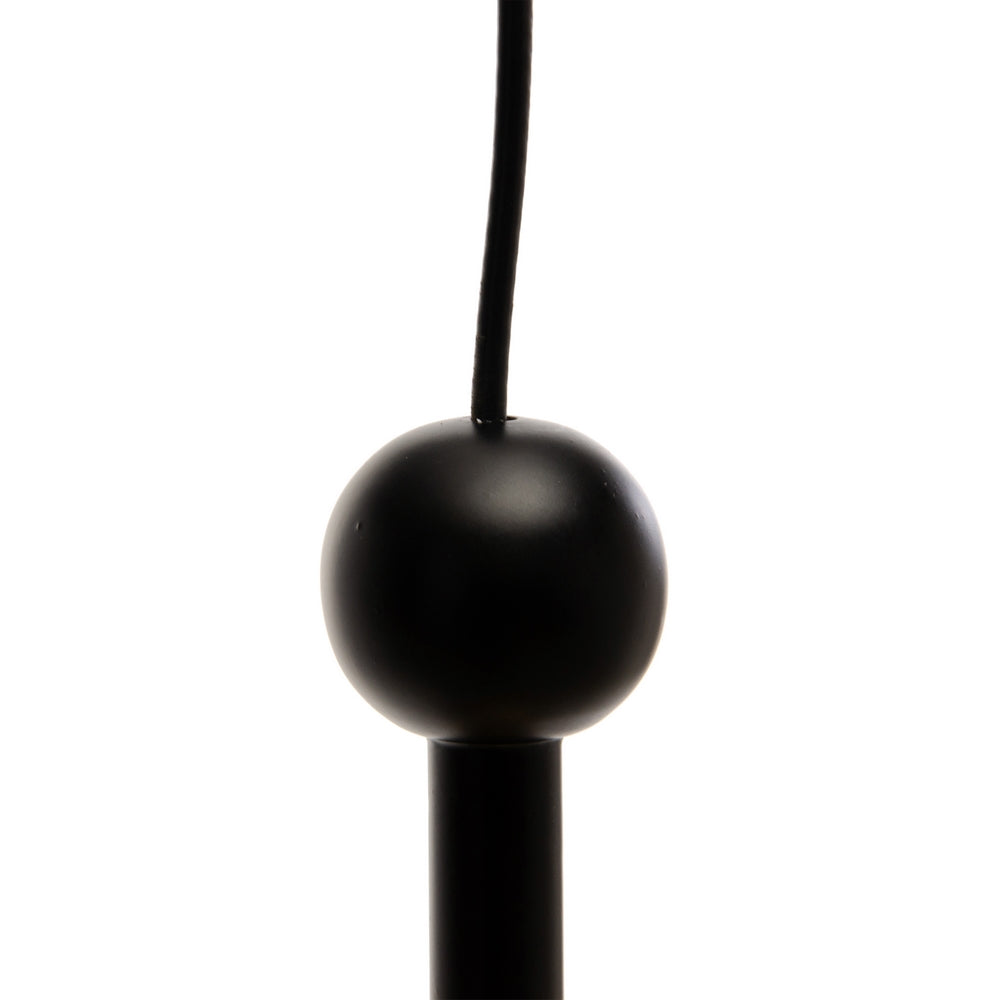 BLACK-GOLD METAL-GLASS CEILING LAMP 14 X 14 X 26 CM