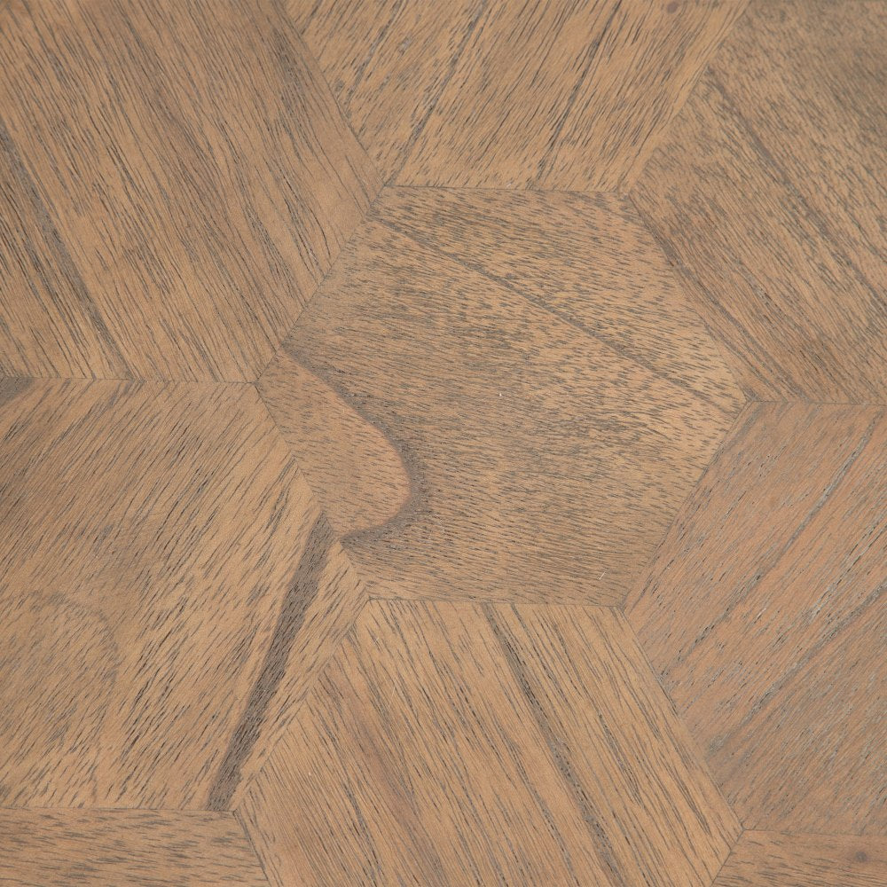 MESA CENTRO NATURAL DM-METAL SALÓN 120 X 120 X 35 CM