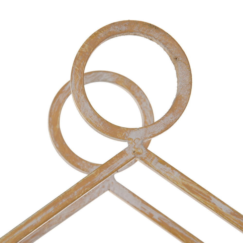 ESTANTER�A NATURAL-BLANCO METAL 43 X 13 X 84 CM