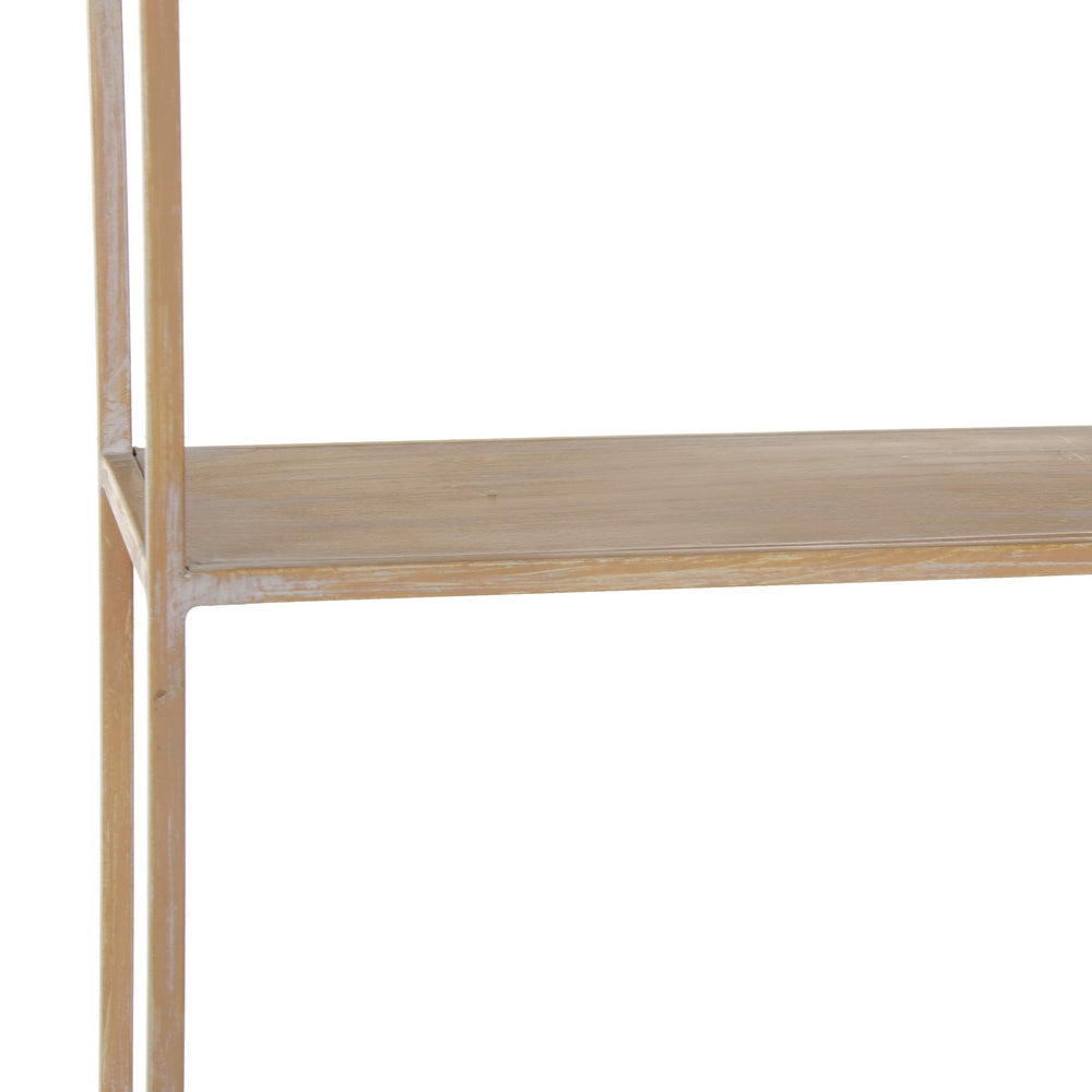 ESTANTERÍA NATURAL-BLANCO METAL 43 X 13 X 84 CM