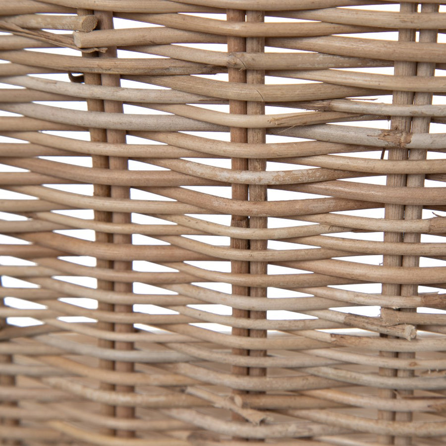 SILLA NATURAL-NEGRO FIBRA NATURAL-METAL 50 X 54 X 77 CM
