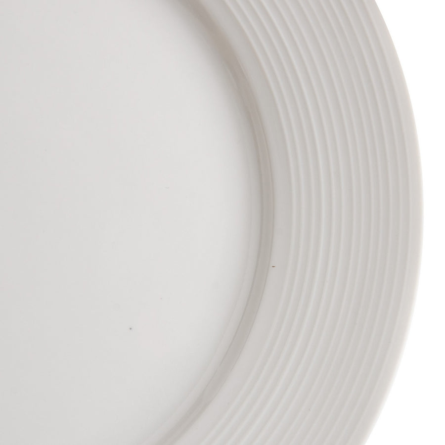 PLATO LLANO BLANCO PORCELANA COCINA 26 X 26 CM