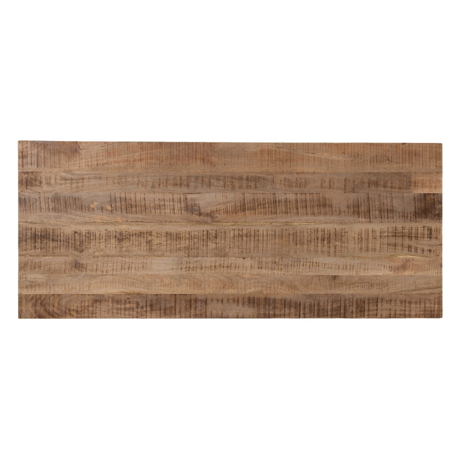 MESA COMEDOR NATURAL-NEGRO 240 X 100 X 76 CM