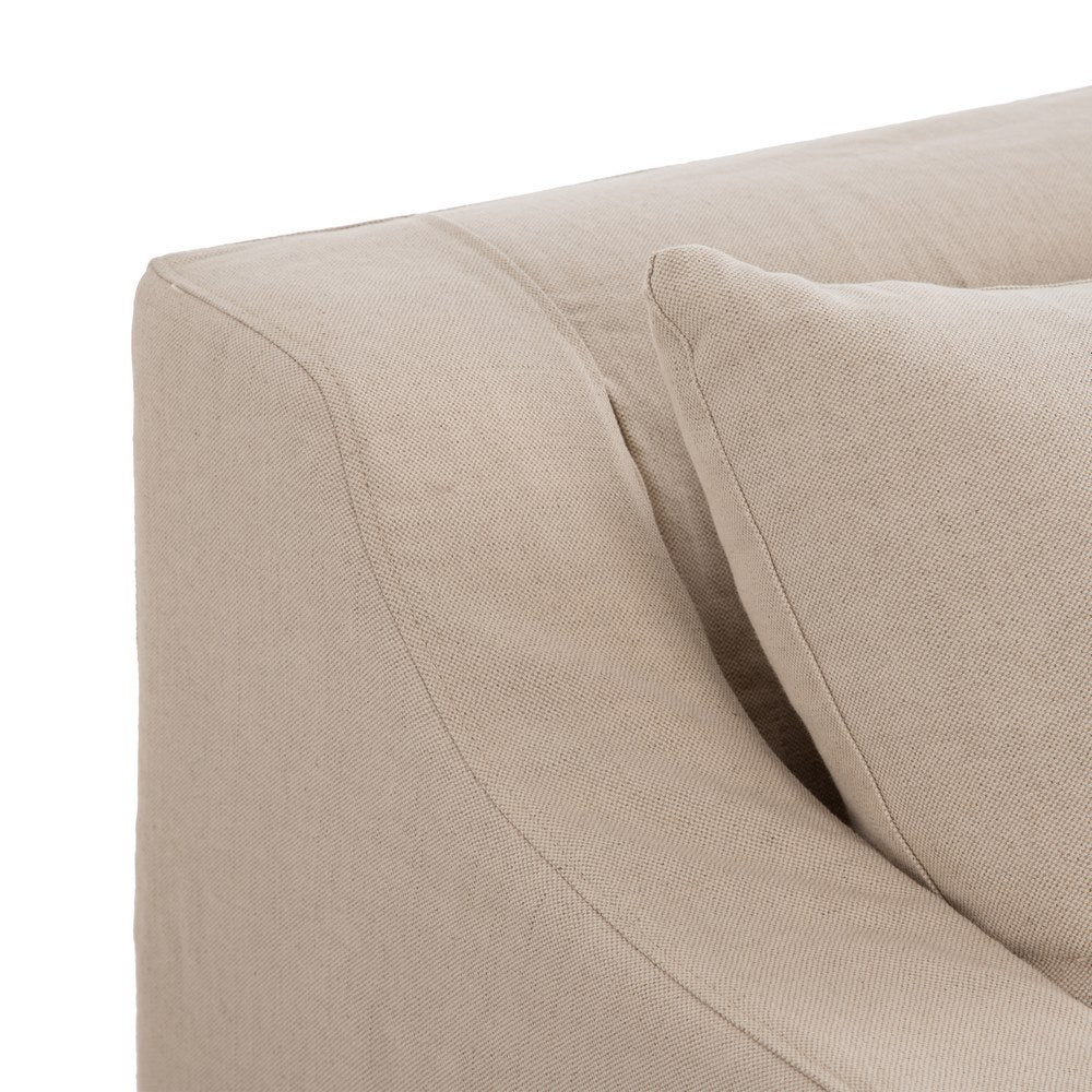 SOF� CHAISE LONGUE BEIGE TEJIDO SAL�N 249 X 160 X 73 CM