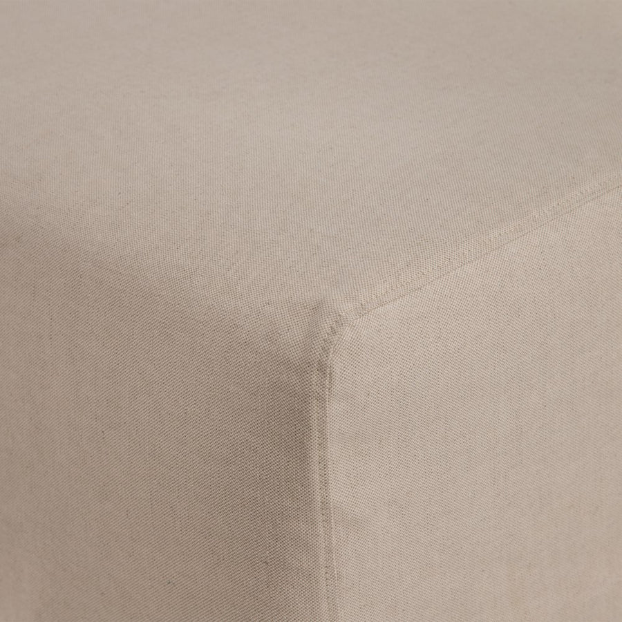SOFÁ CHAISE LONGUE BEIGE TEJIDO SALÓN 249 X 160 X 73 CM