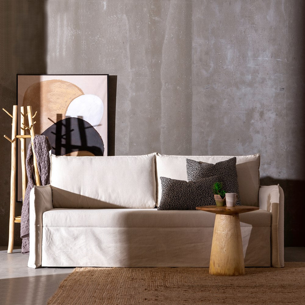 SOF�-CAMA NIDO BEIGE TEJIDO SAL�N 215 X 100 X 97 CM