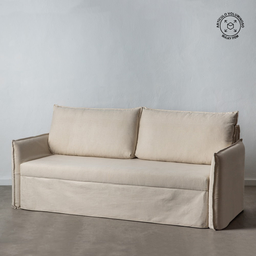 SOF�-CAMA NIDO BEIGE TEJIDO SAL�N 215 X 100 X 97 CM