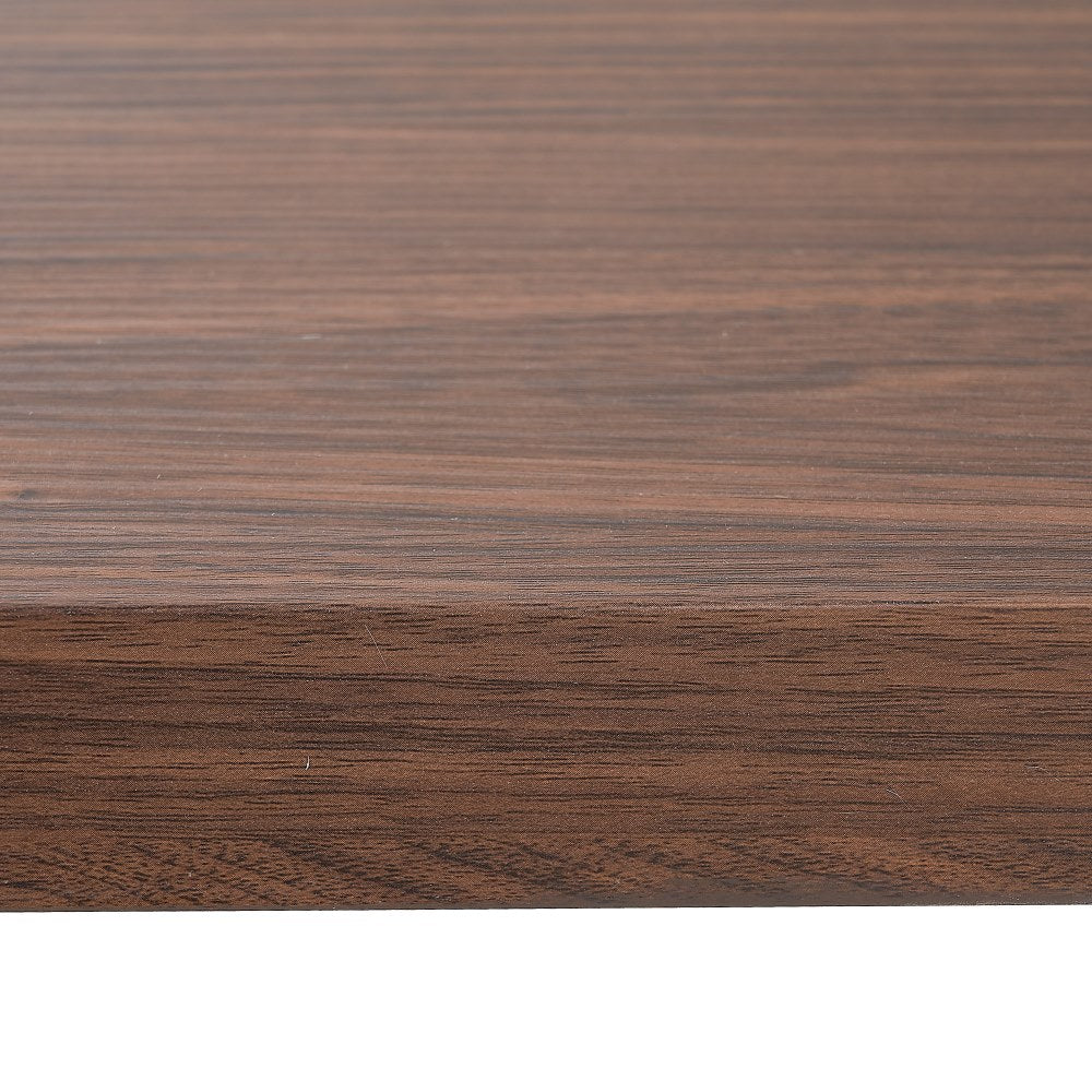 MESA COMEDOR MARRÓN-NEGRO DM-METAL 160 X 90 X 76 CM
