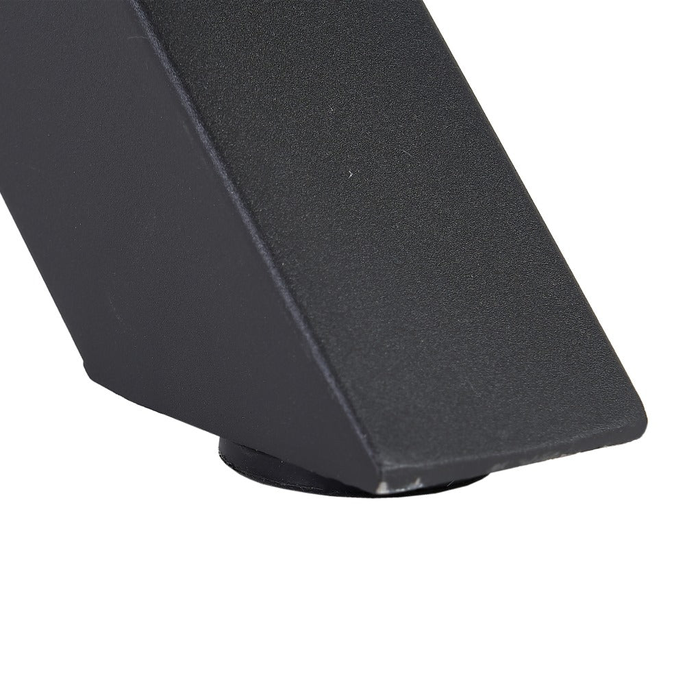 MESA COMEDOR MARRÓN-NEGRO DM-METAL 160 X 90 X 76 CM