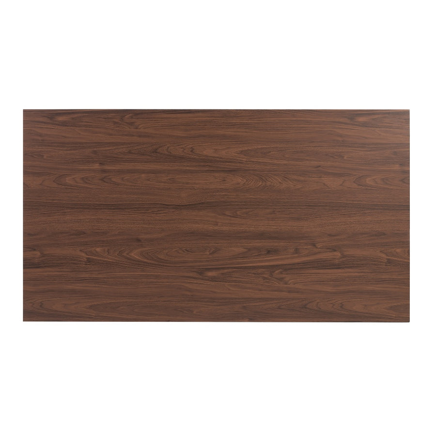 MESA COMEDOR MARRÓN-NEGRO DM-METAL 160 X 90 X 76 CM