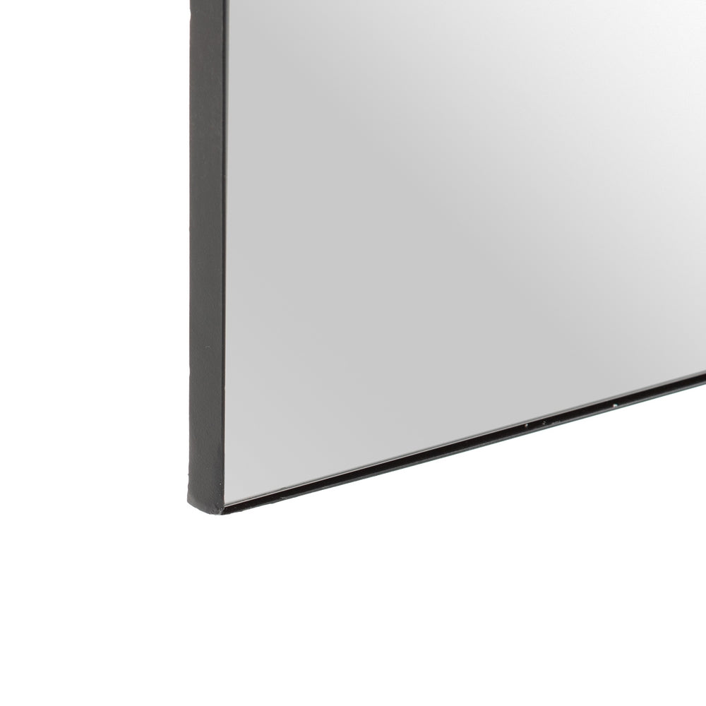 ESPEJO VESTIDOR NEGRO METAL DECORACIÓN 50 X 2,50 X 150 CM