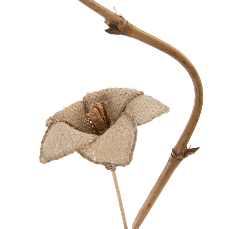RAMA FLOR BEIGE FIBRA NATURAL 27 X 27 X 170 CM