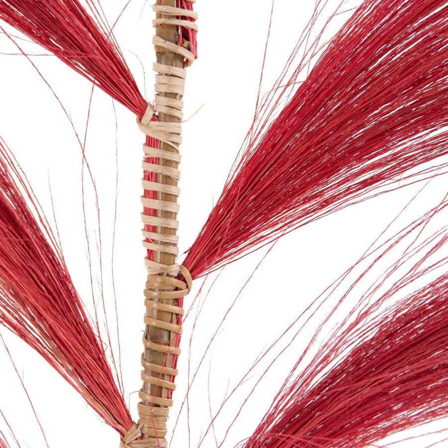 RAMA ROJO FIBRA NATURAL DECORACIÓN 60 X 1 X 230 CM