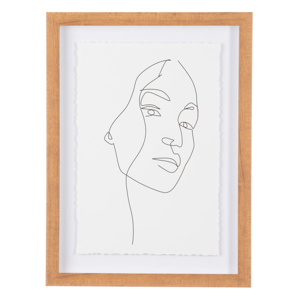 CUADRO IMPRESIÓN ROSTRO 2/M PS/CRISTAL 30 X 2,50 X 40 CM