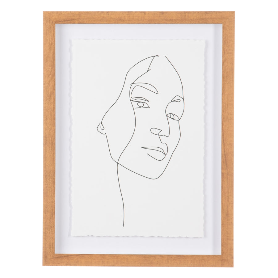 CUADRO IMPRESIÓN ROSTRO 2/M PS/CRISTAL 30 X 2,50 X 40 CM