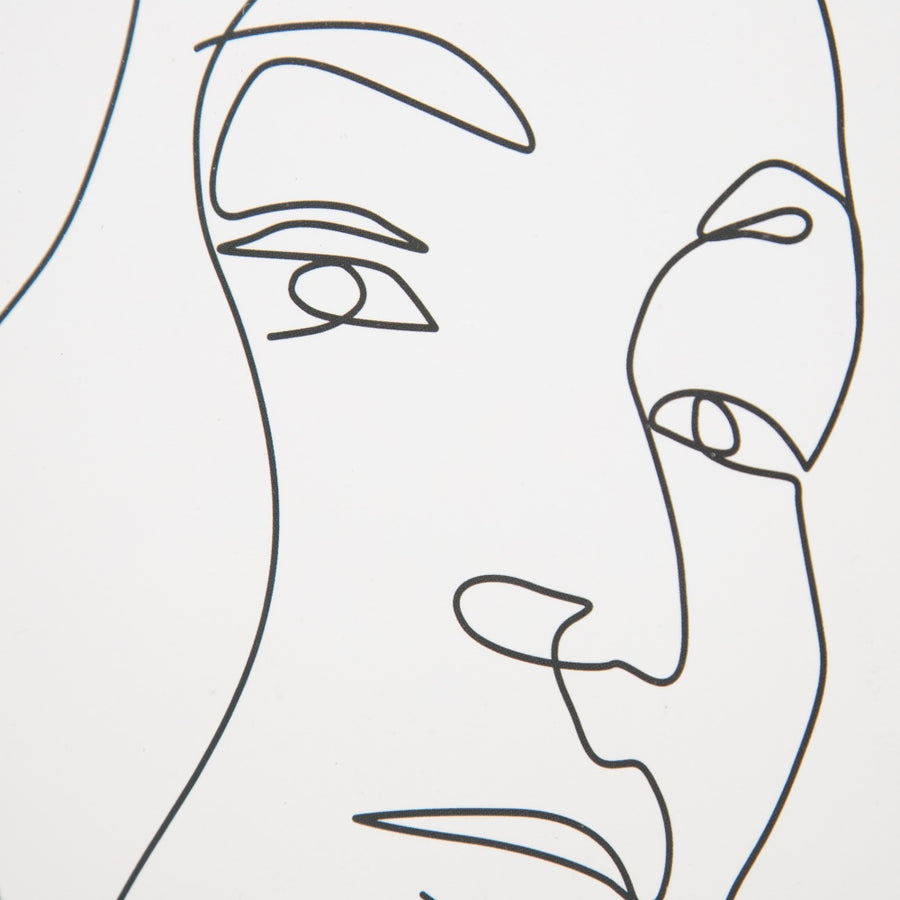 CUADRO IMPRESIÓN ROSTRO 2/M PS/CRISTAL 30 X 2,50 X 40 CM