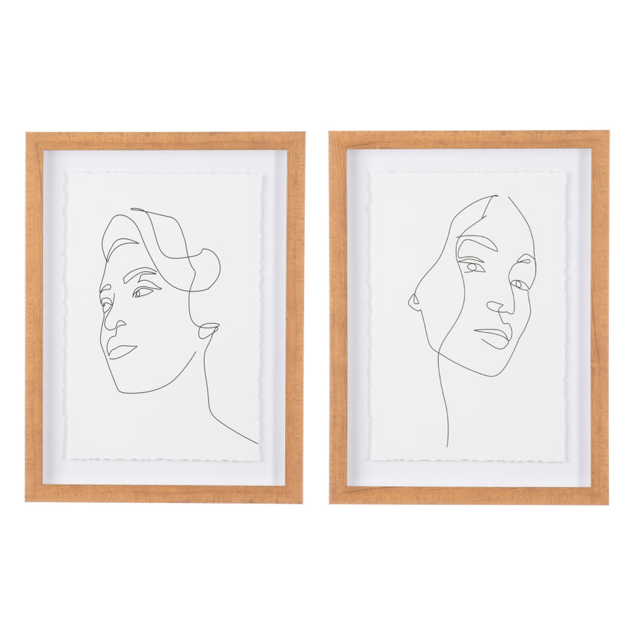 CUADRO IMPRESIÓN ROSTRO 2/M PS/CRISTAL 30 X 2,50 X 40 CM