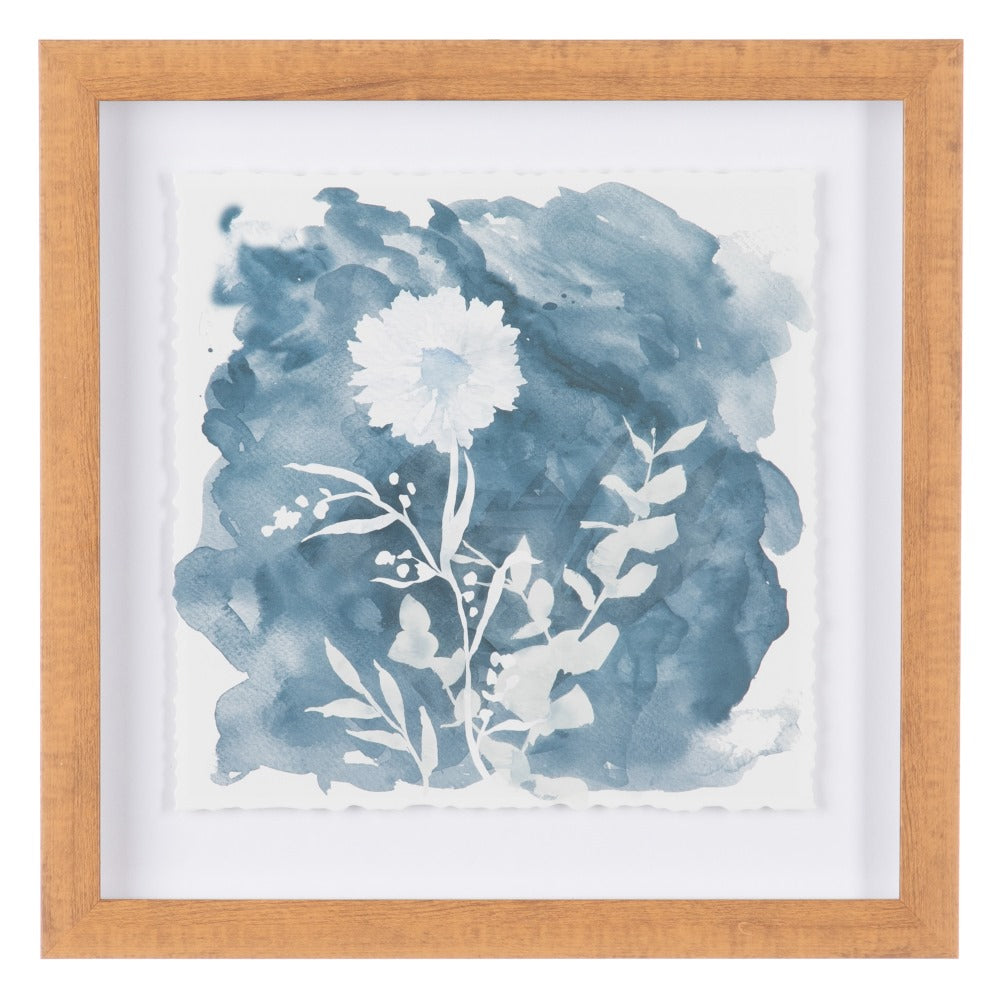 CUADRO IMPRESIÓN FLORES 4/M PS/CRISTAL 30 X 2,50 X 30 CM