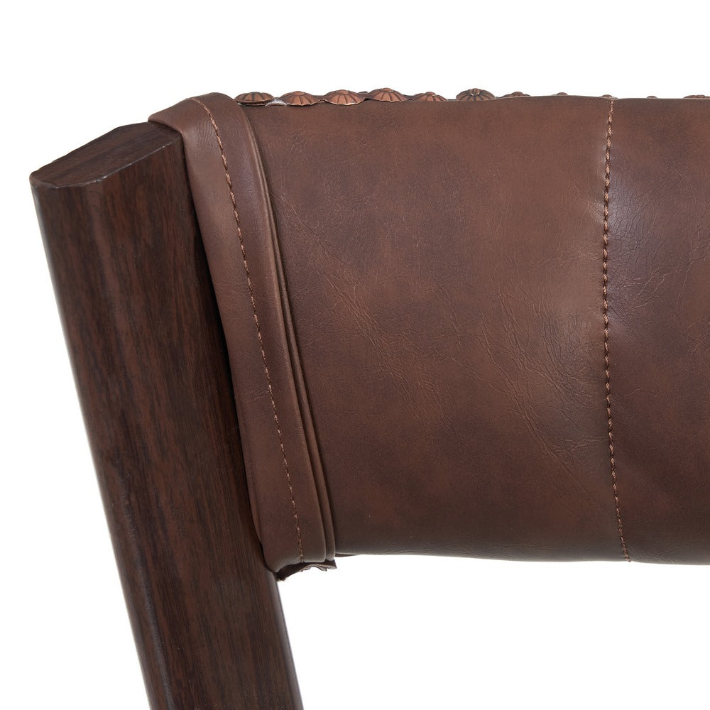 BROWN CHAIR PU/METAL LIVING ROOM 51 X 55 X 72 CM
