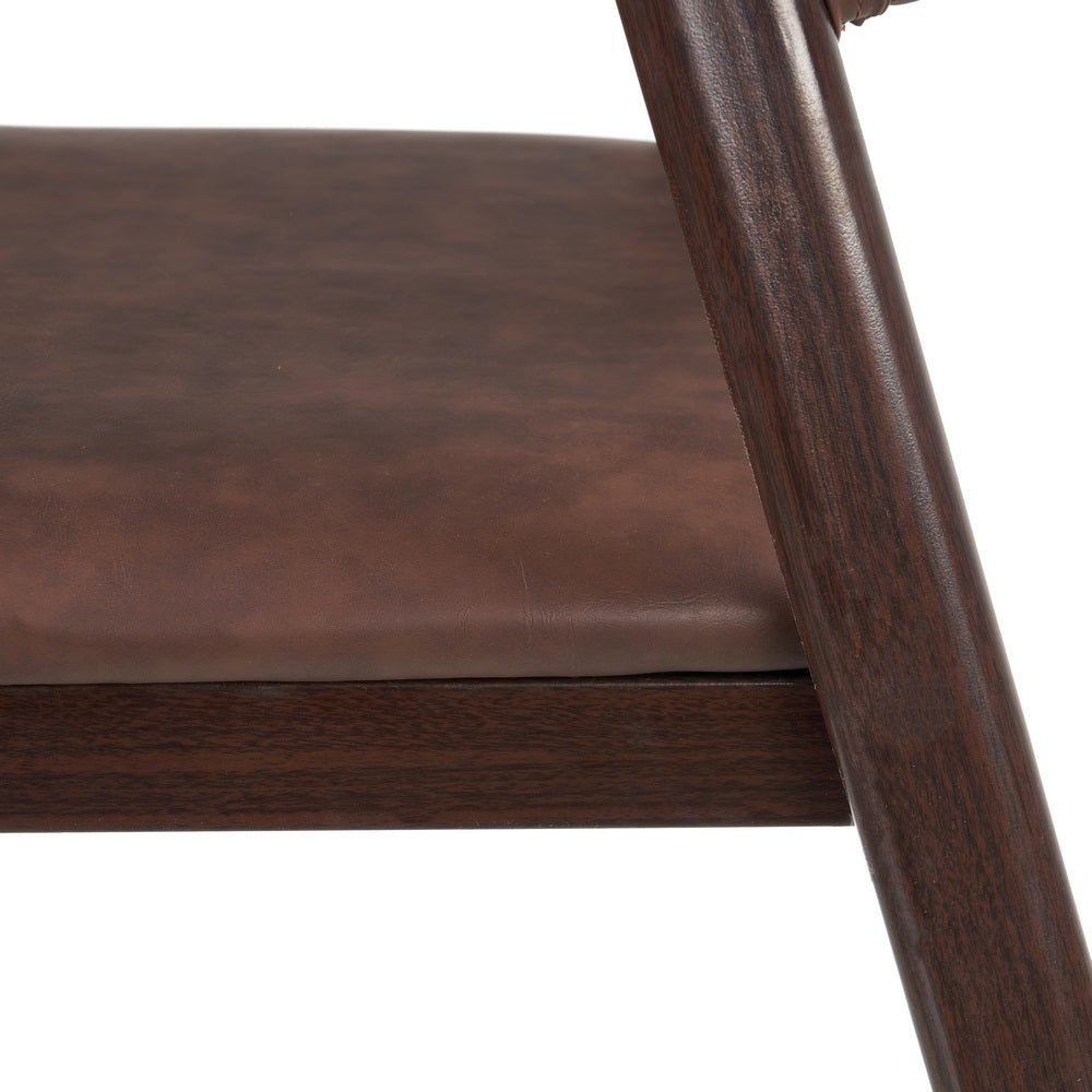 BROWN CHAIR PU/METAL LIVING ROOM 51 X 55 X 72 CM