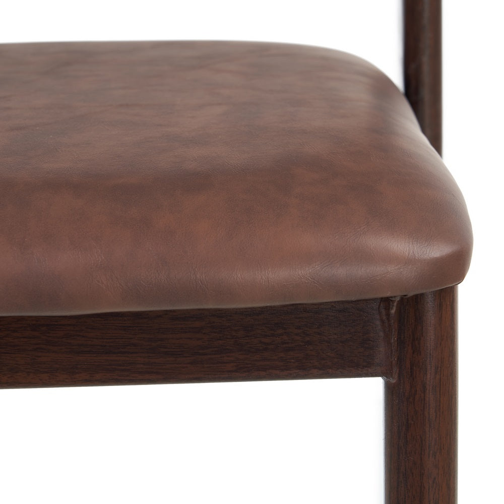 BROWN CHAIR PU/METAL LIVING ROOM 51 X 55 X 72 CM