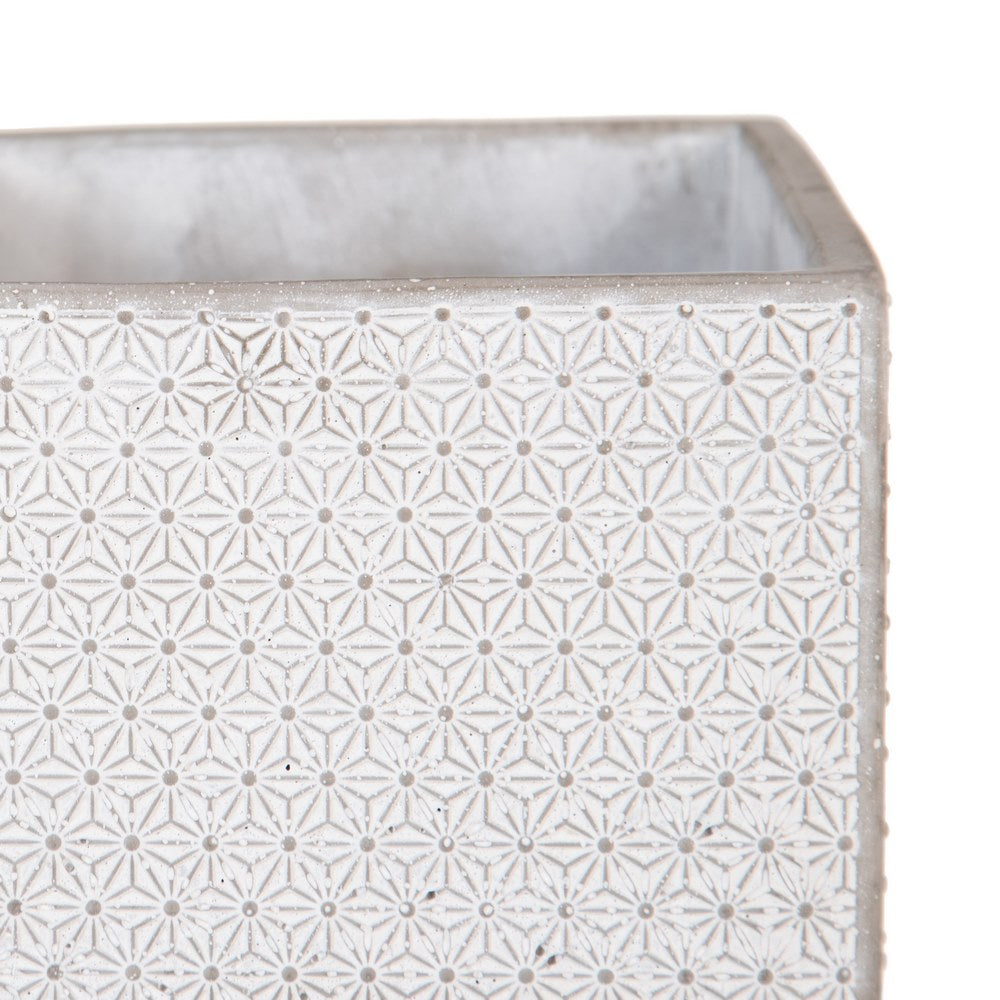 CEMENT DECORATIVE PLANTER 15 X 15 X 15 CM