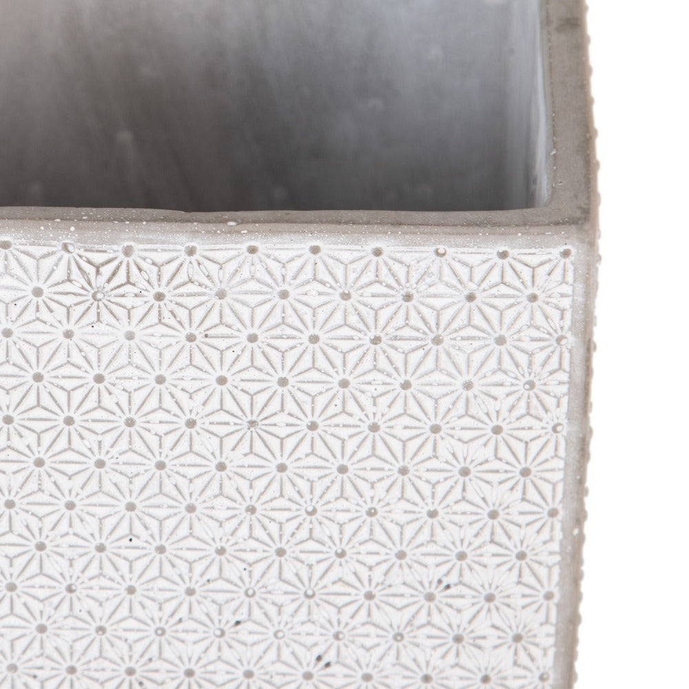 CEMENT DECORATIVE PLANTER 15 X 15 X 15 CM