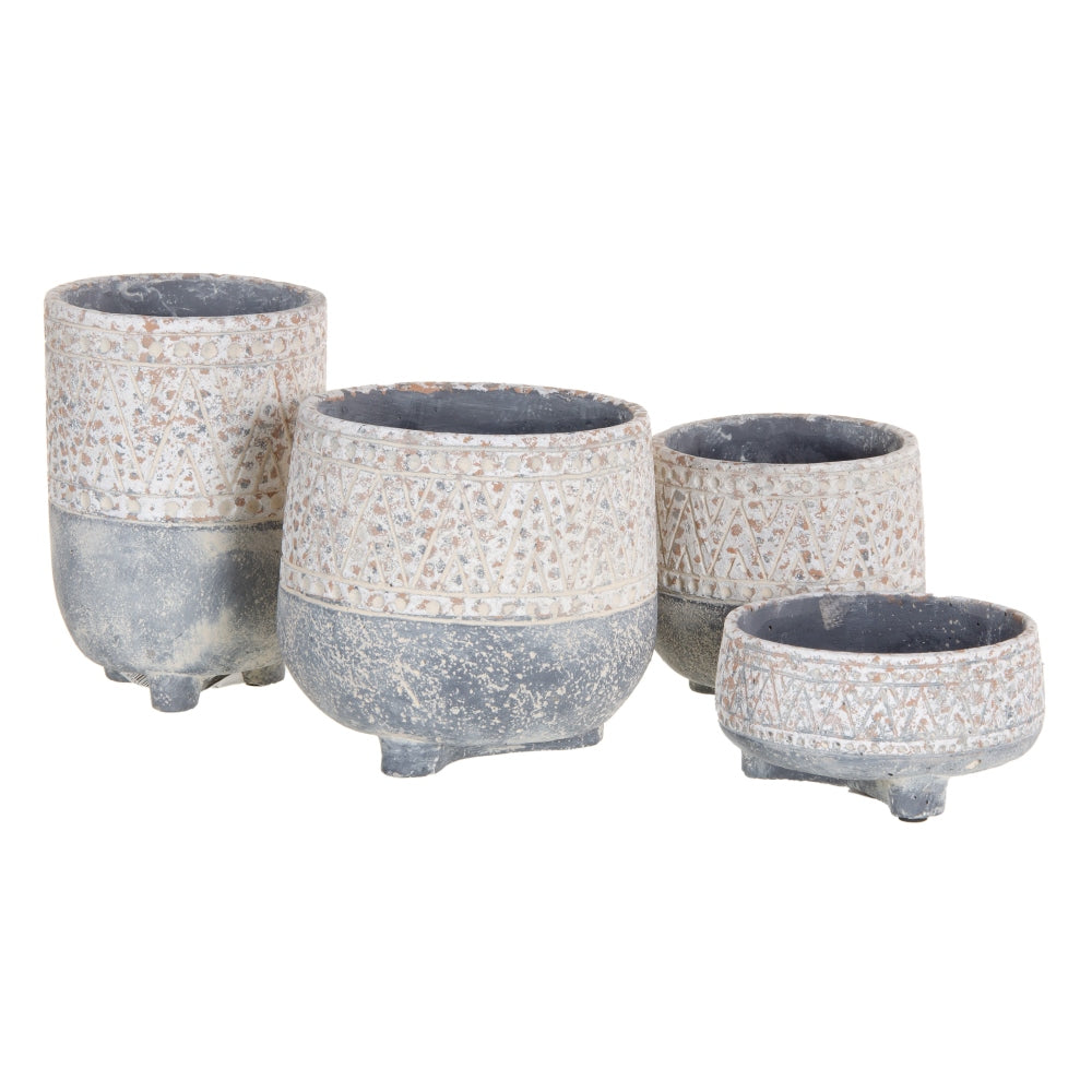 DECORATIVE CEMENT PLANTER 15 X 15 X 7.50 CM