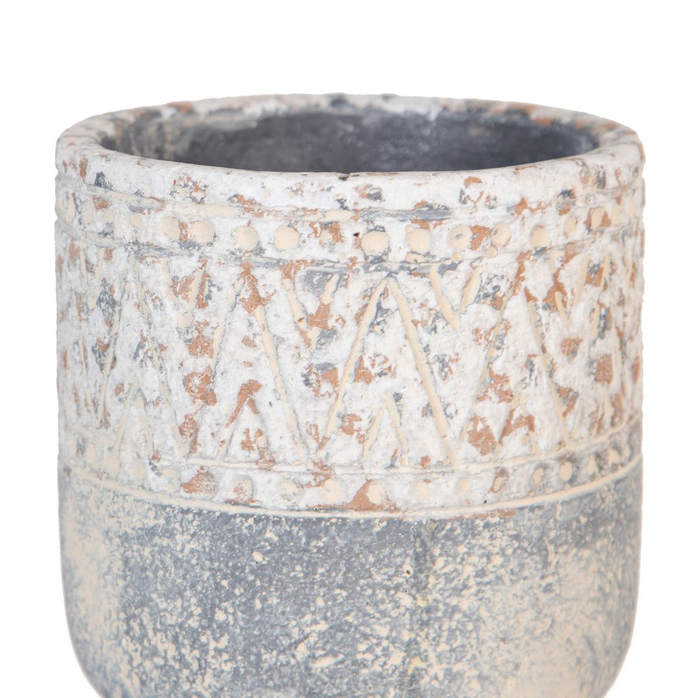 CEMENT DECORATIVE PLANTER 10.50 X 10.50 X 12 CM