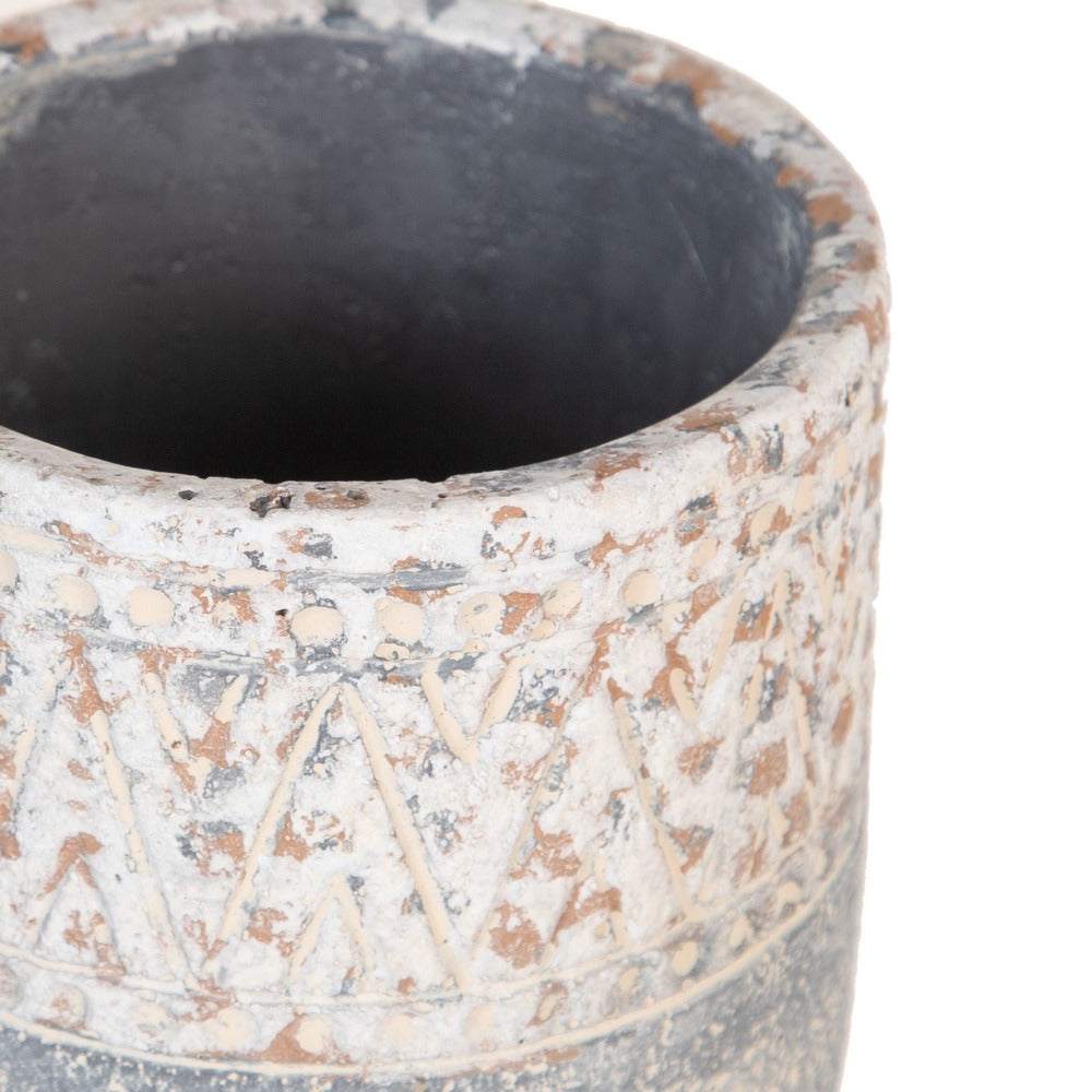 CEMENT DECORATIVE PLANTER 10.50 X 10.50 X 12 CM