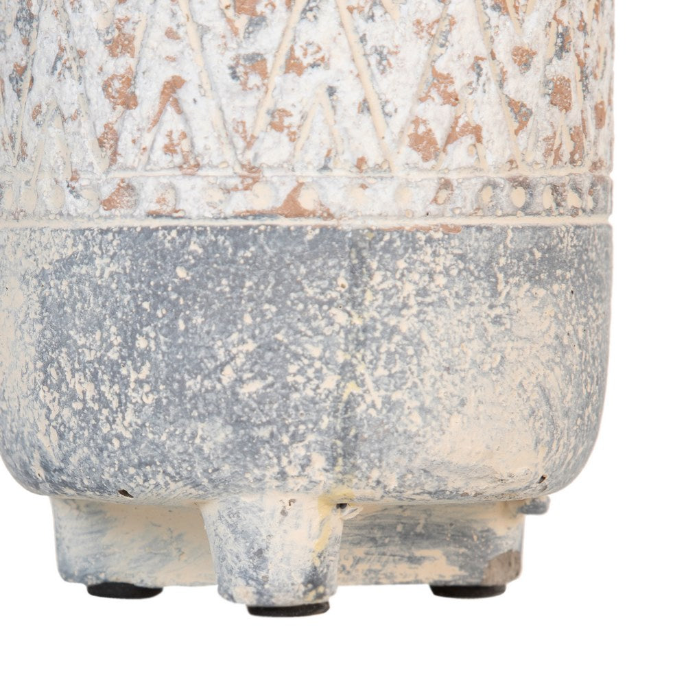 CEMENT DECORATIVE PLANTER 10.50 X 10.50 X 12 CM