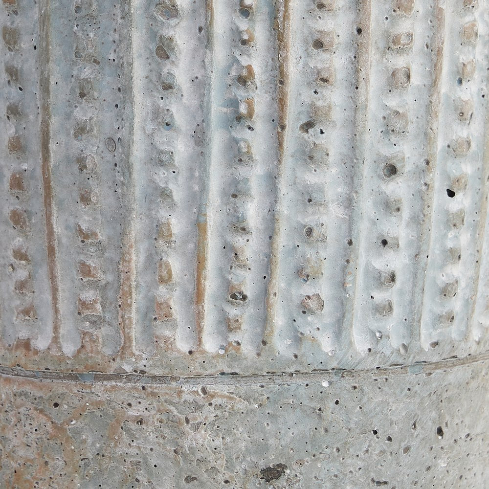 CEMENT DECORATIVE PLANTER 12.50 X 12.50 X 16 CM