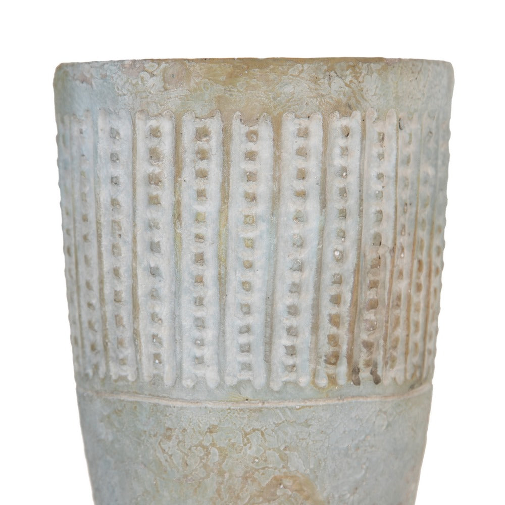 DECORATIVE CEMENT PLANTER 14 X 14 X 19.50 CM
