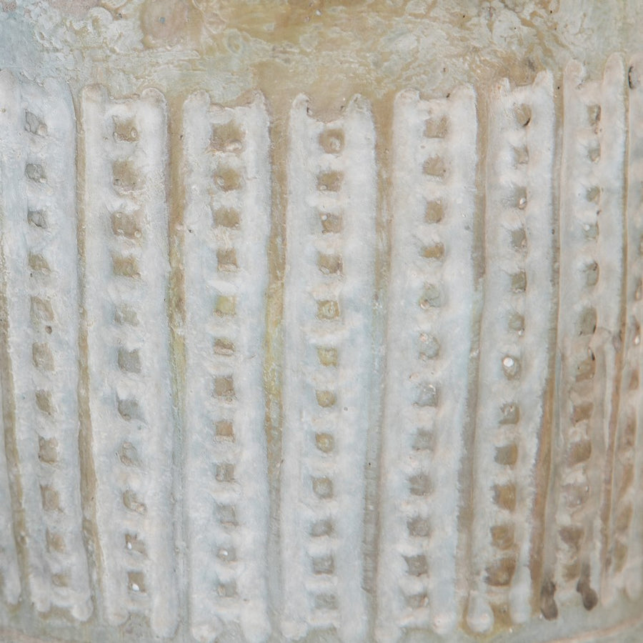 MACETERO CEMENTO DECORACIÓN 14 X 14 X 19,50 CM