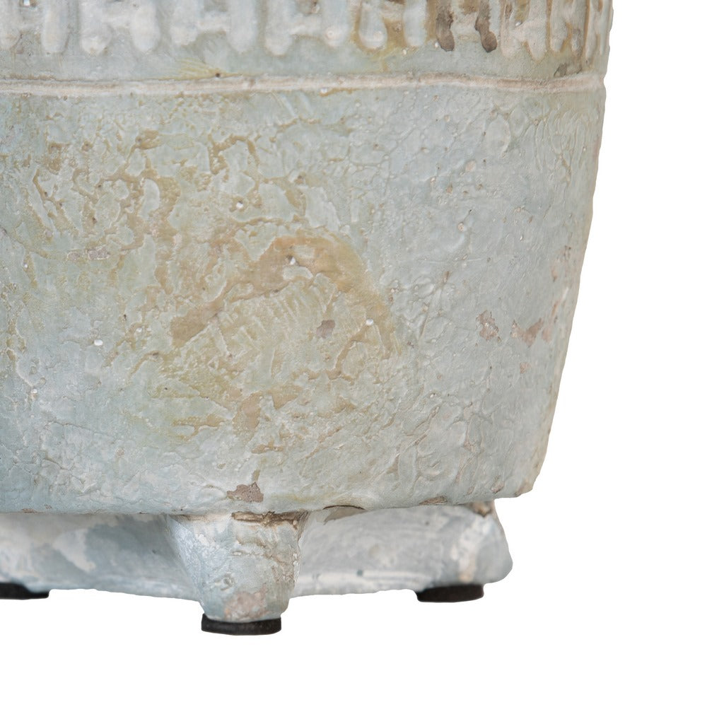 DECORATIVE CEMENT PLANTER 14 X 14 X 19.50 CM