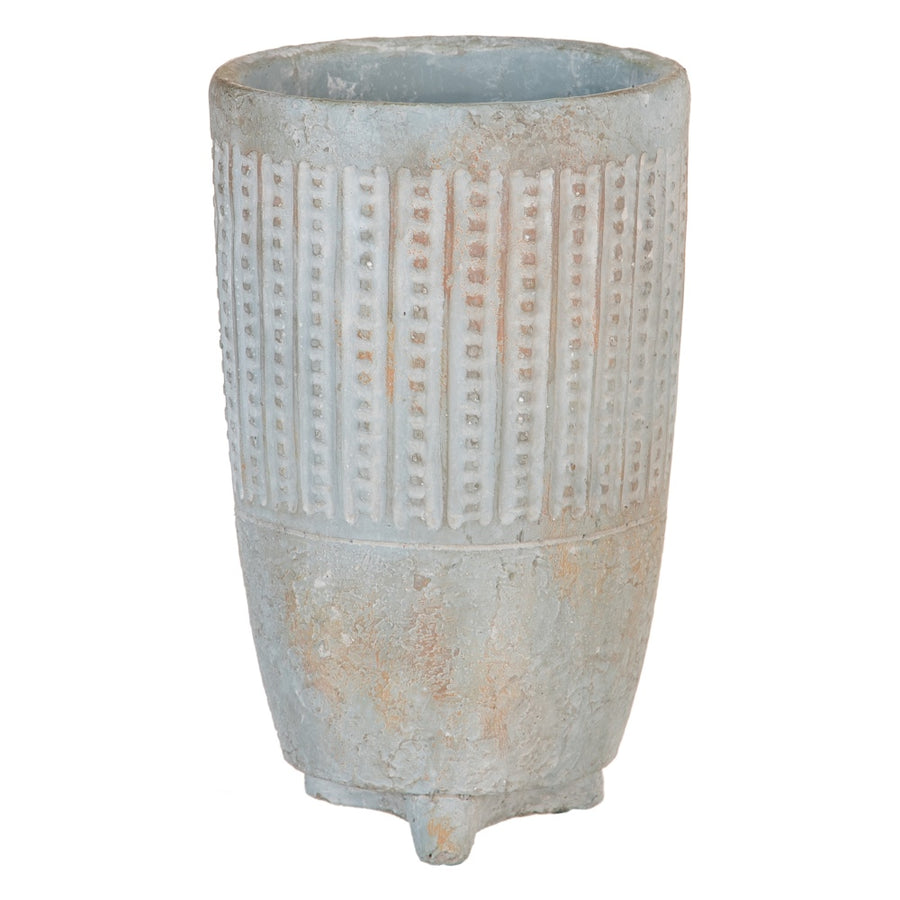 CEMENT DECORATIVE POT 15.50 X 15.50 X 25.50 CM