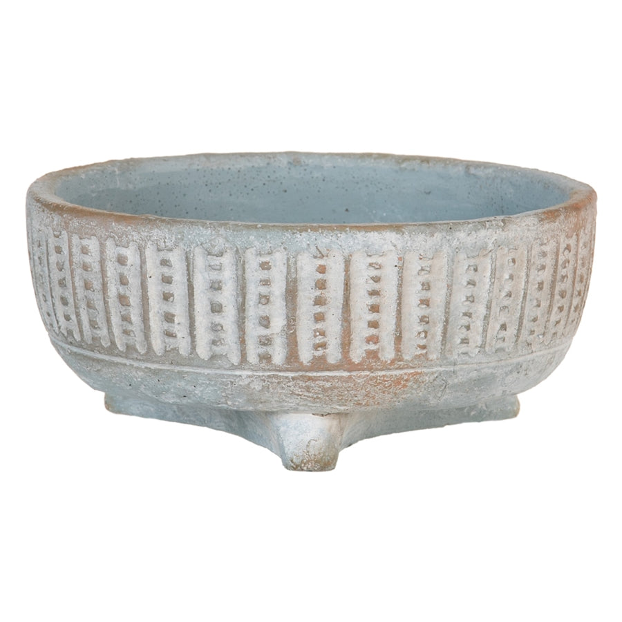 CEMENT DECORATIVE PLANTER 16.50 X 16.50 X 7.50 CM