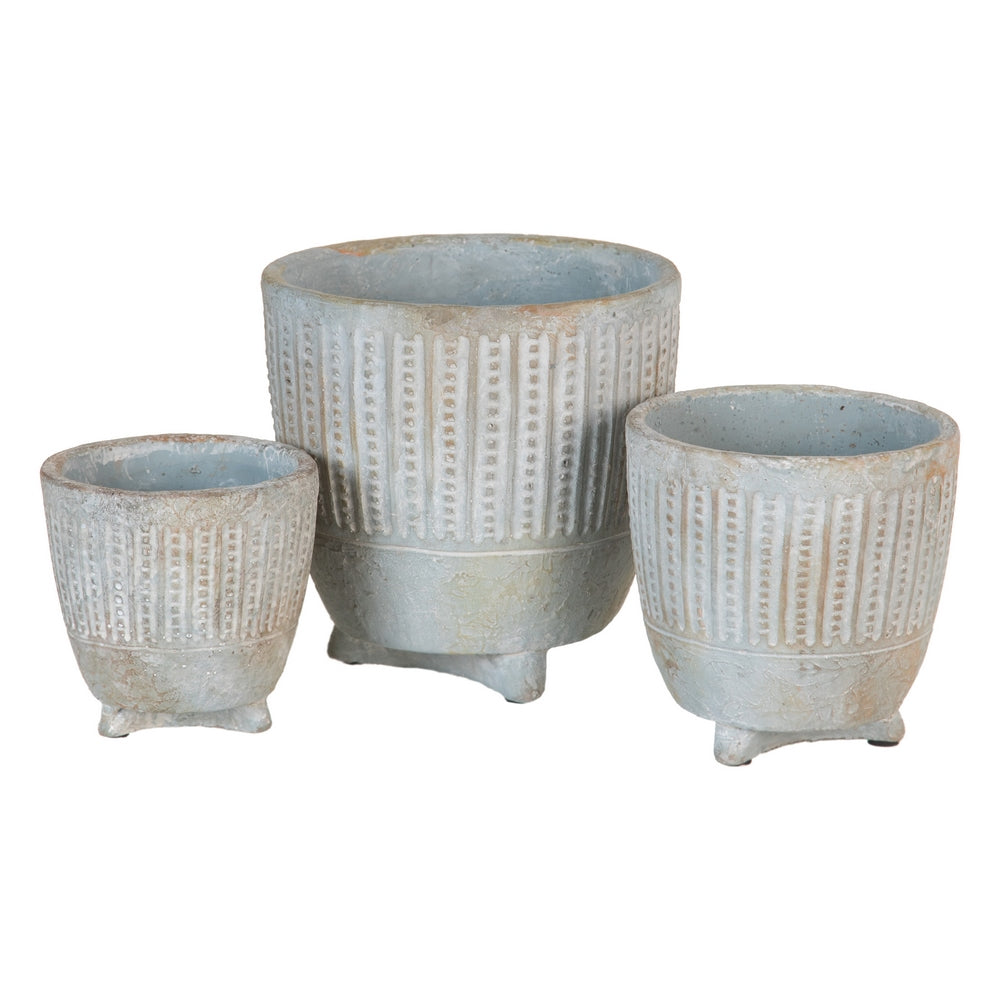 CEMENT DECORATIVE PLANTER 11.50 X 11.50 X 11.50 CM
