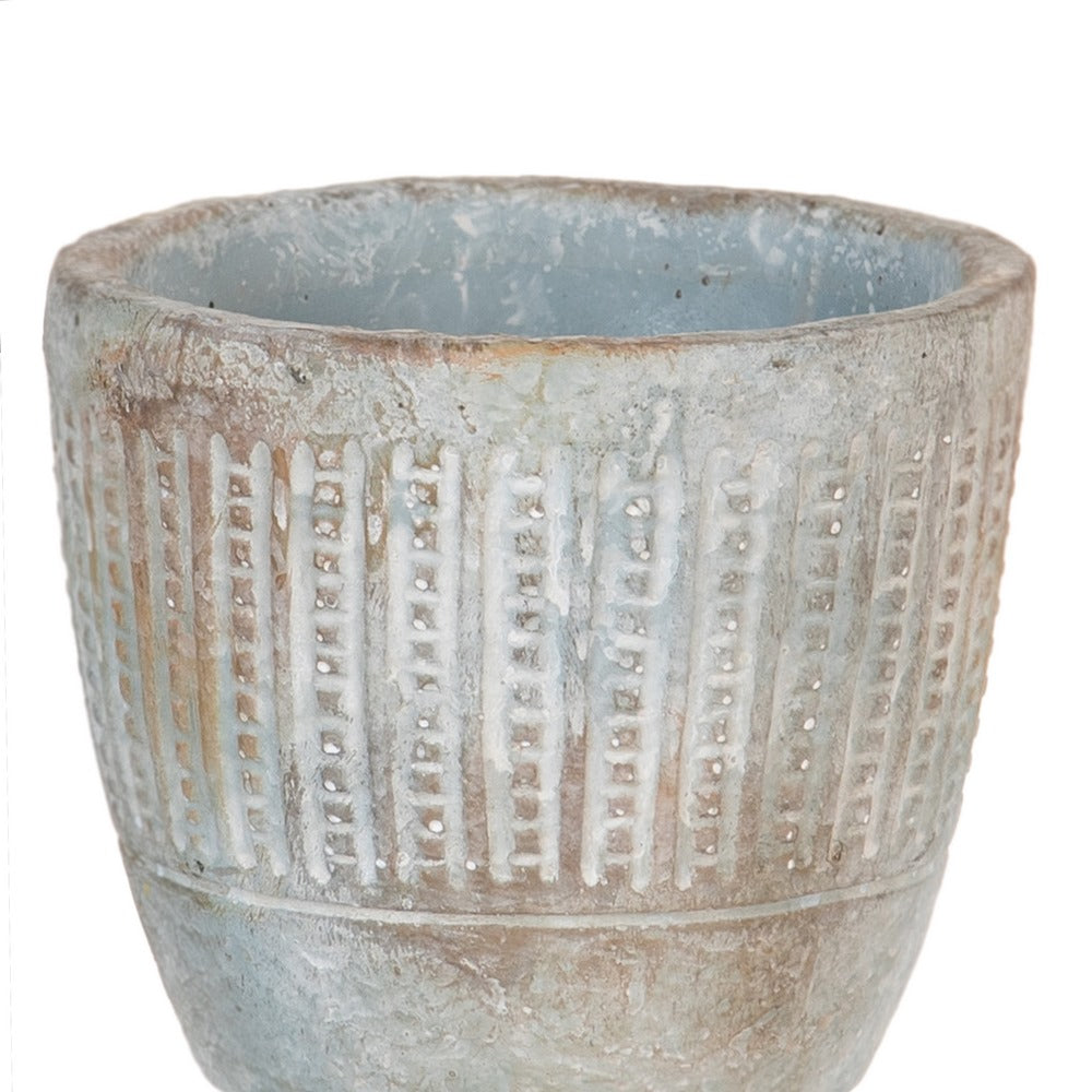CEMENT DECORATIVE PLANTER 11.50 X 11.50 X 11.50 CM