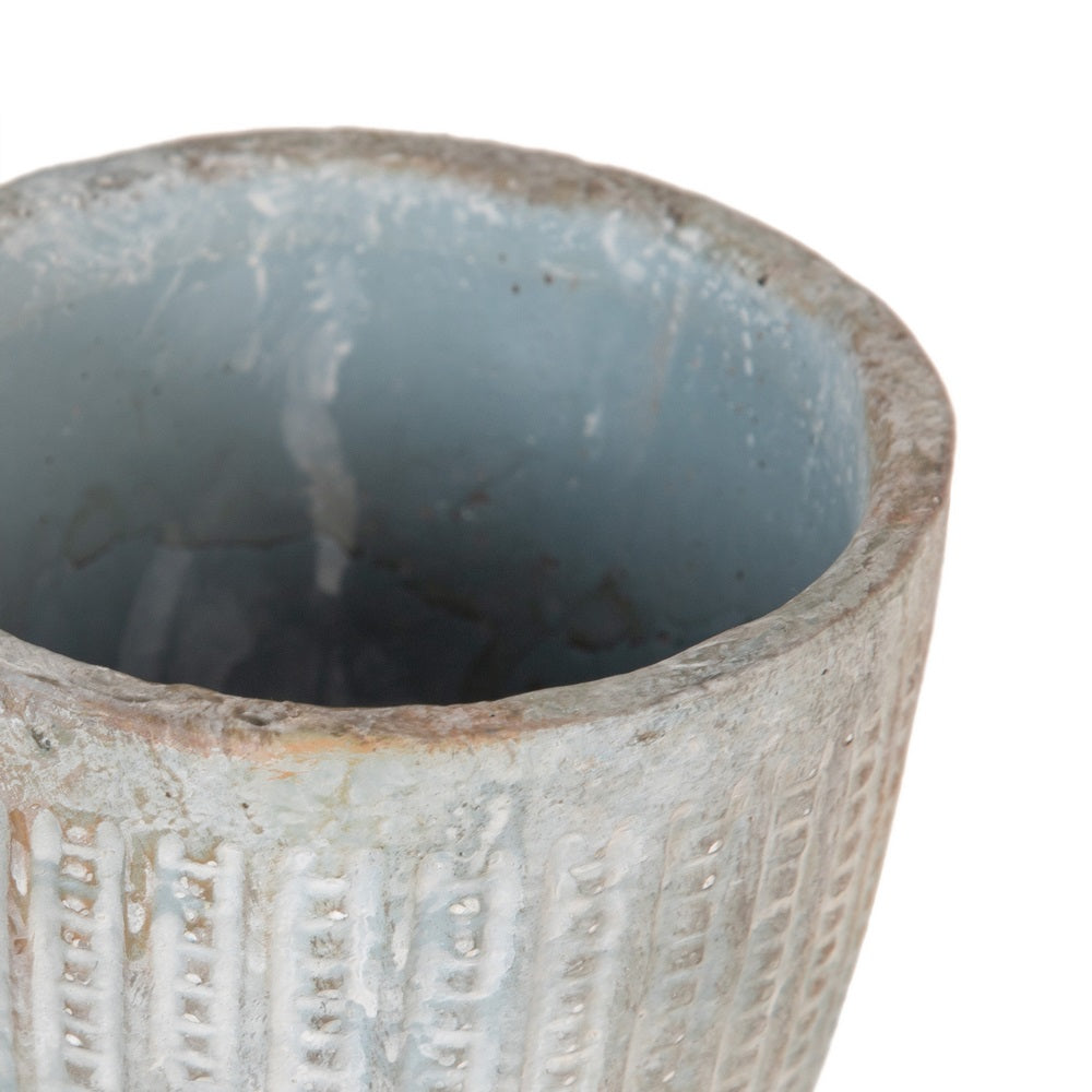 CEMENT DECORATIVE PLANTER 11.50 X 11.50 X 11.50 CM