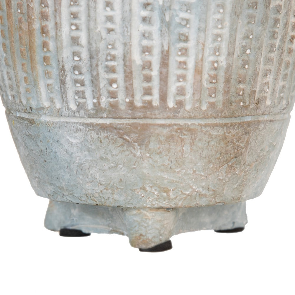 CEMENT DECORATIVE PLANTER 11.50 X 11.50 X 11.50 CM