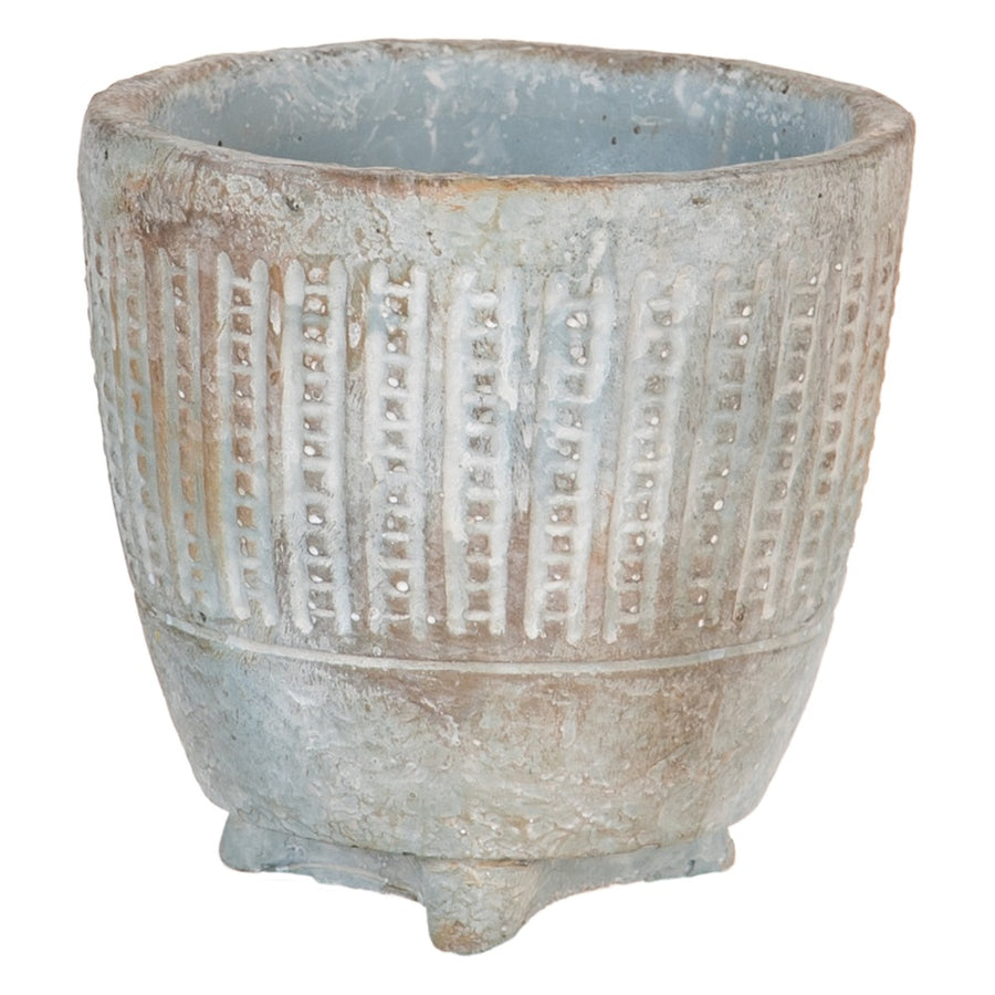 CEMENT DECORATIVE PLANTER 11.50 X 11.50 X 11.50 CM