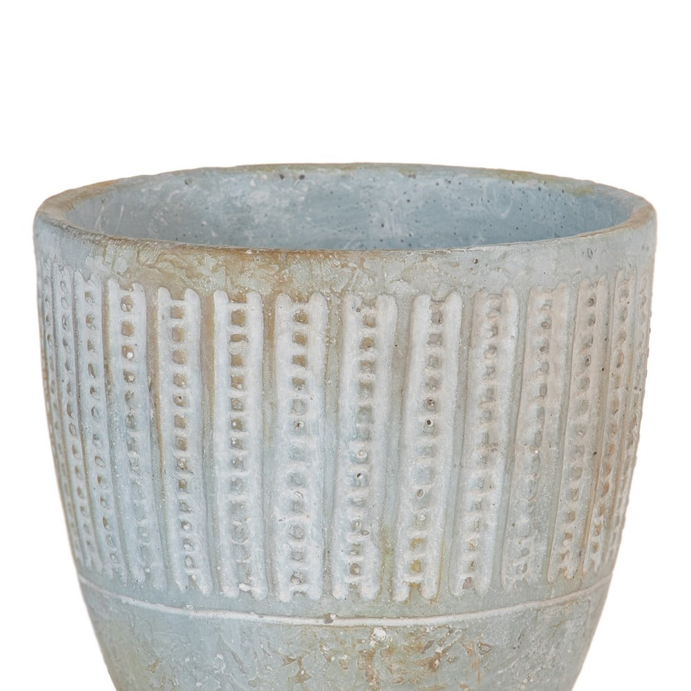 CEMENT DECORATIVE PLANTER 18.50 X 18.50 X 18 CM