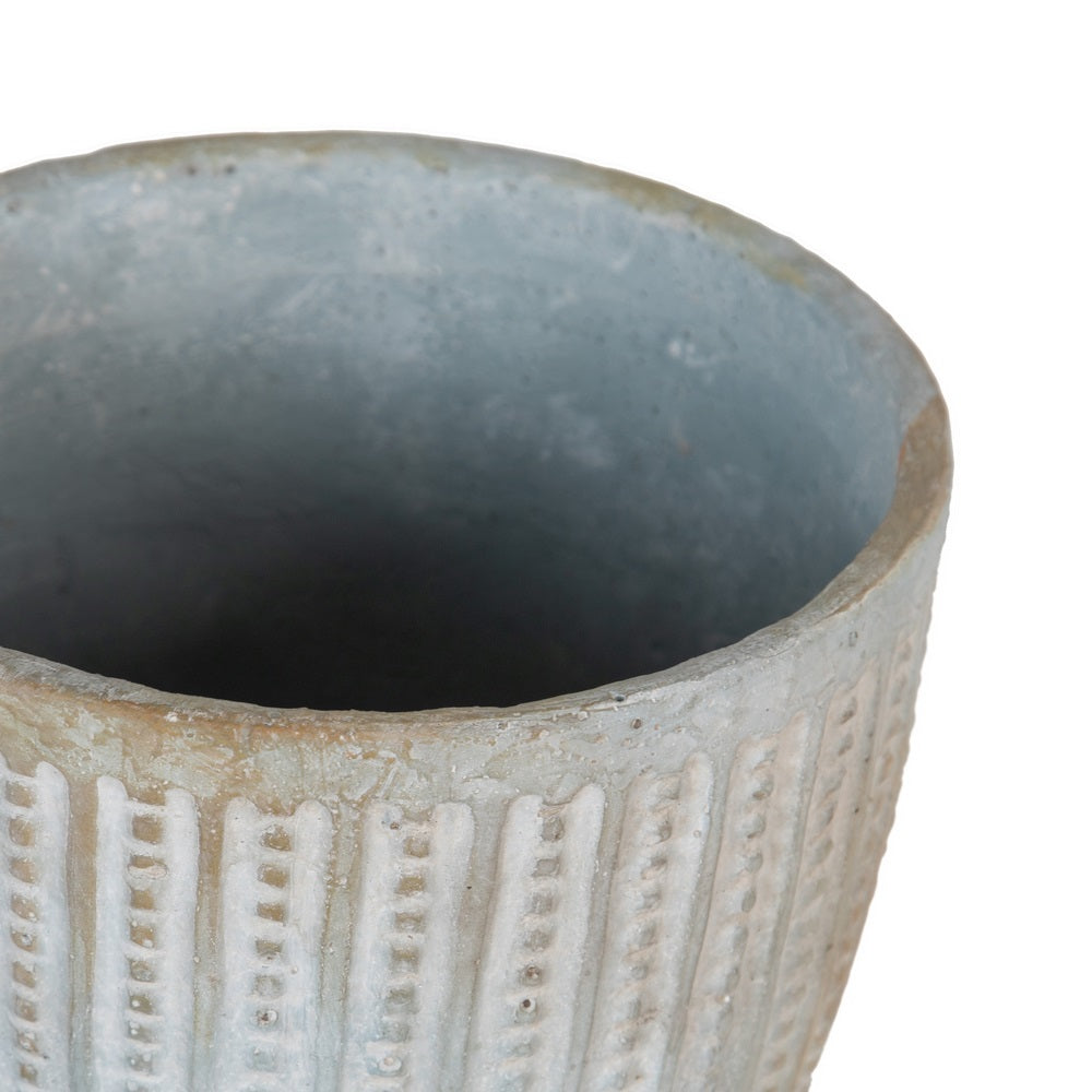 CEMENT DECORATIVE PLANTER 18.50 X 18.50 X 18 CM