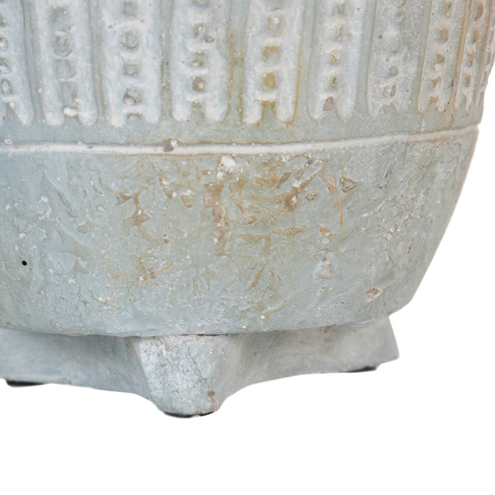 CEMENT DECORATIVE PLANTER 18.50 X 18.50 X 18 CM