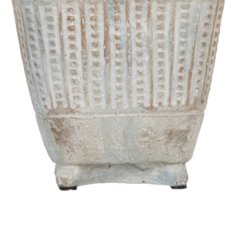 CEMENT DECORATIVE PLANTER 13 X 13 X 12.50 CM
