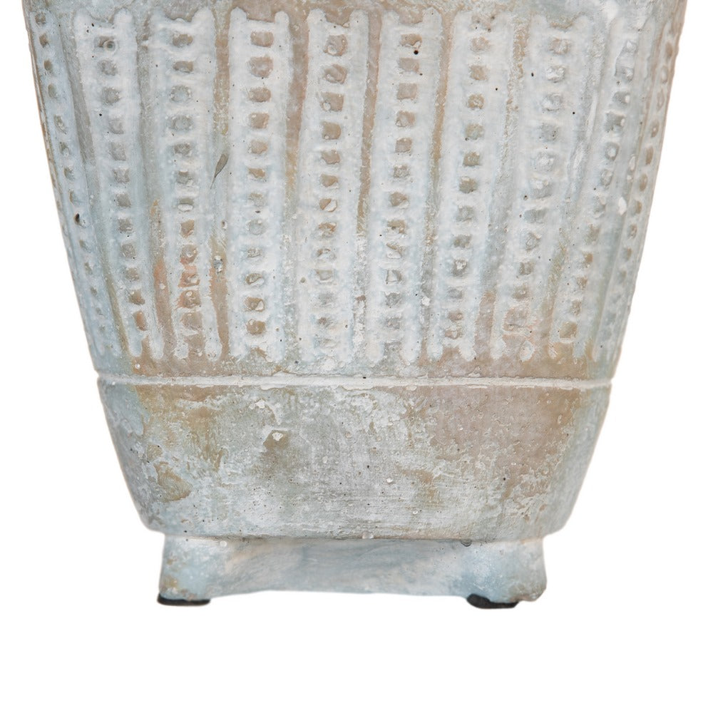CEMENT DECORATIVE PLANTER 16.50 X 16.50 X 15.50 CM