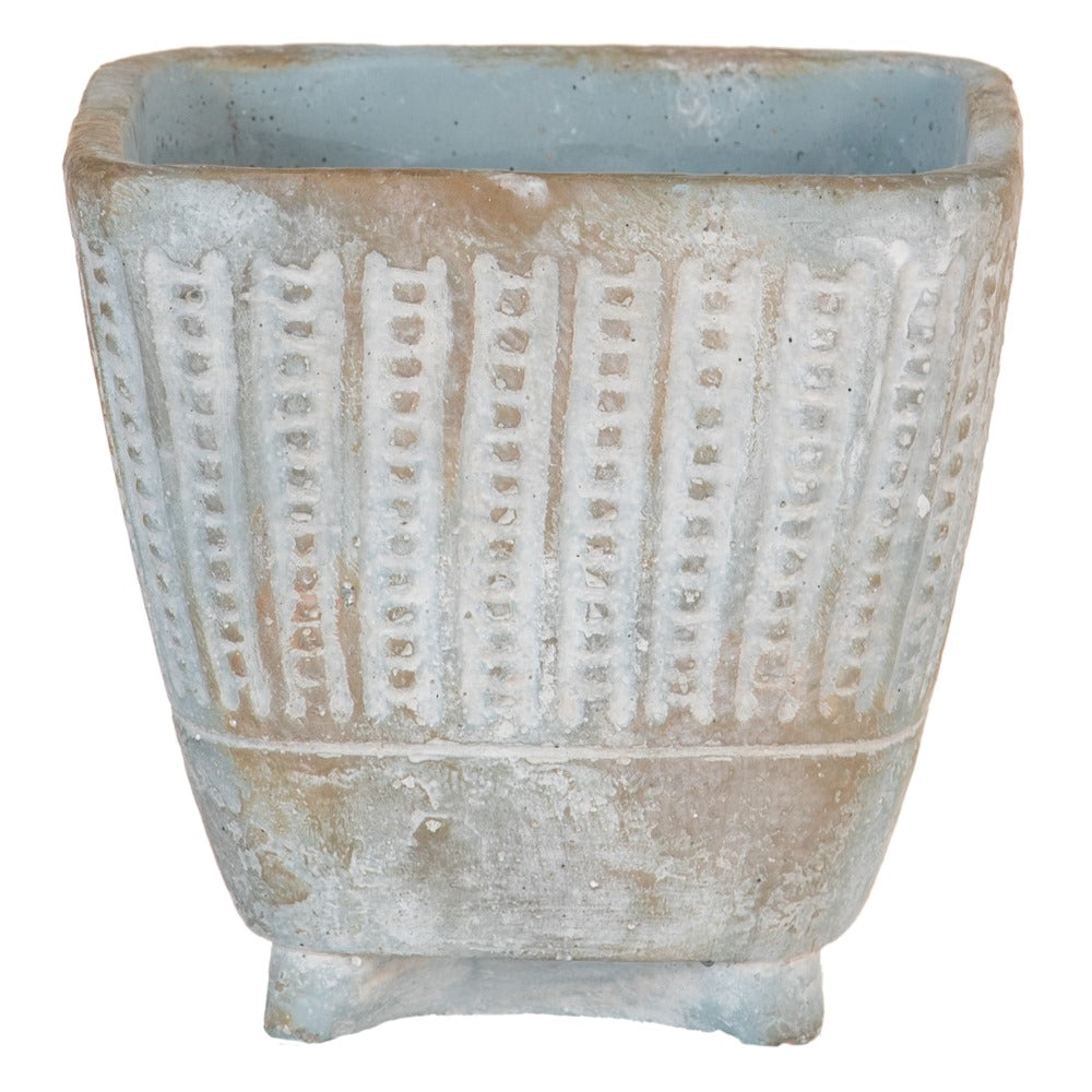 CEMENT DECORATIVE PLANTER 16.50 X 16.50 X 15.50 CM